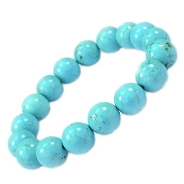 Luxury Ornaments Bowtie Charm 7 Inches Long 8mm Beads PURPLE WHALE Created-Turquoise Bracelet- Stylish Jewelry Created-Turquoise Teens Stretchable Women Rhinestone Crystal Girls 